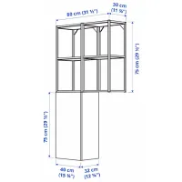 Dulap penal Ikea Enhet Pe perete / DSP / White - Anthracite photo 4