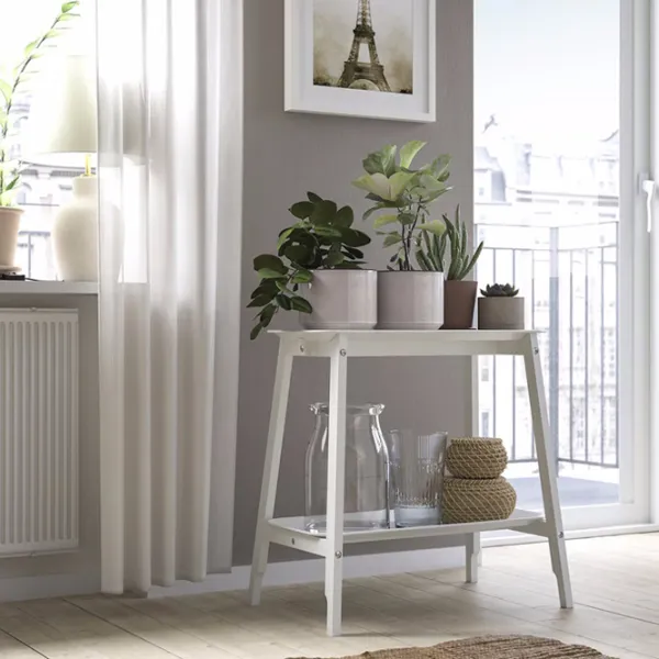 Ghiveci pentru flori Ikea Hasselbukett Beige / Ceramică / Pe pervaz photo 2