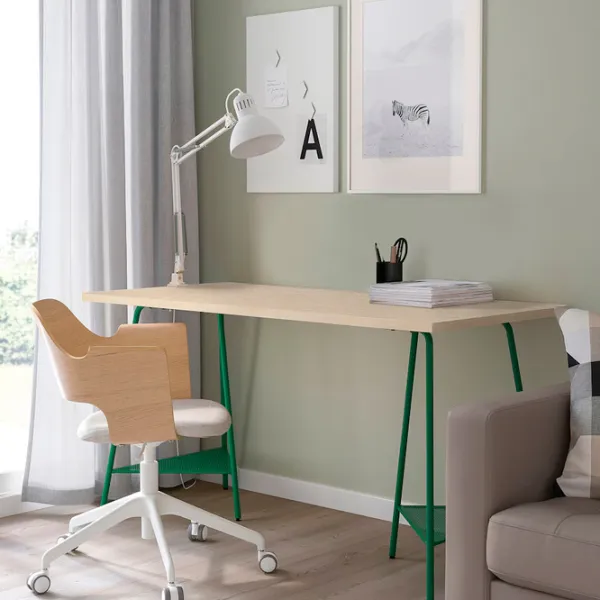 Masă de birou Ikea Mittcirkel/Tillslag PAL/ Stejar Sonoma photo 3
