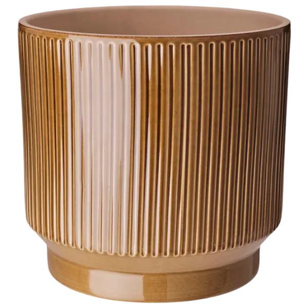 Ghiveci pentru flori Ikea Honungspalm Beige / Ceramică / Pe pervaz photo 1