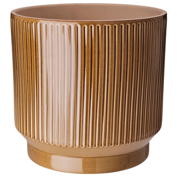 Ghiveci pentru flori Ikea Honungspalm Beige / Ceramică / Pe pervaz photo 1