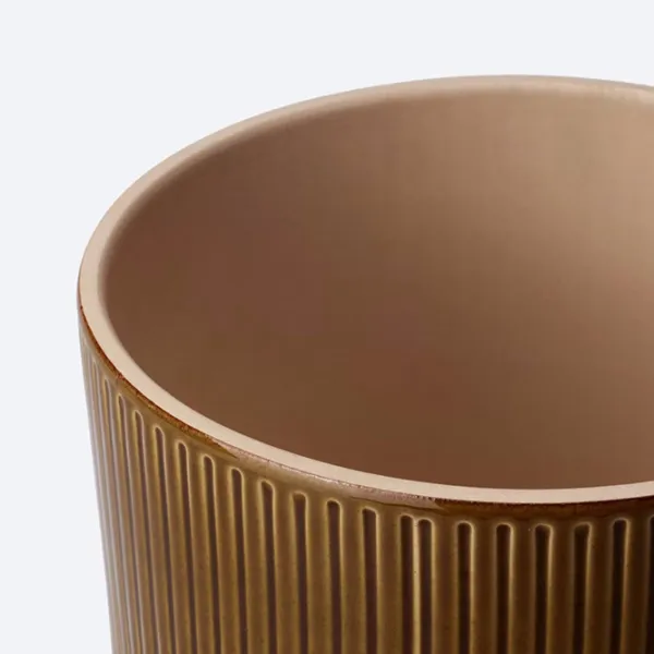 Ghiveci pentru flori Ikea Honungspalm Beige / Ceramică / Pe pervaz photo 2