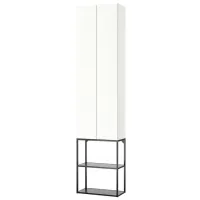 Шкаф пенал Ikea Enhet Настенная / ДСП / Белый - серый