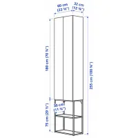 Dulap penal Ikea Enhet Pe perete / DSP / Alb - sur photo 4