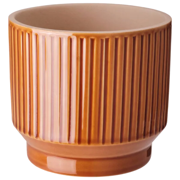 Ghiveci pentru flori Ikea Honungspalm Brown / Ceramică / Pe pervaz photo 1