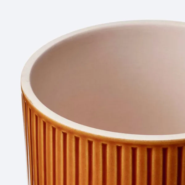 Ghiveci pentru flori Ikea Honungspalm Brown / Ceramică / Pe pervaz photo 2
