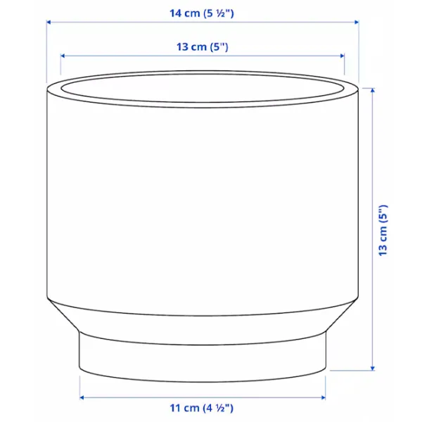 Ghiveci pentru flori Ikea Honungspalm Brown / Ceramică / Pe pervaz photo 6
