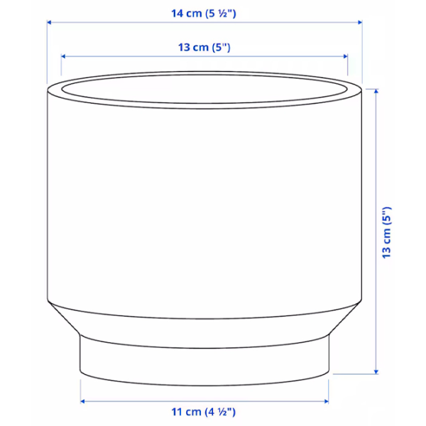 Ghiveci pentru flori Ikea Honungspalm Brown / Ceramică / Pe pervaz photo 6