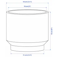 Ghiveci pentru flori Ikea Honungspalm Brown / Ceramică / Pe pervaz photo 6