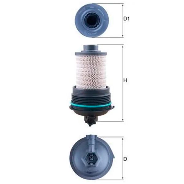 Топливный фильтр Mahle KX 532 115 мм photo 5 Топливный фильтр Mahle KX 532 115 мм photo 5