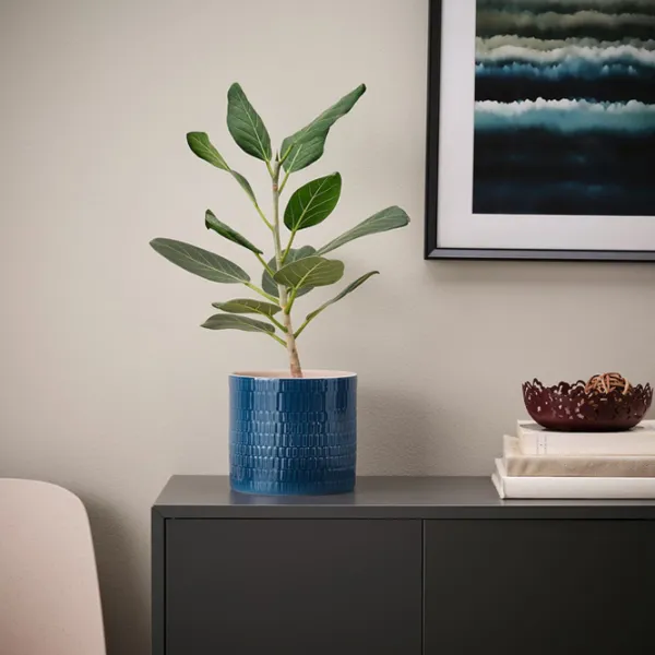 Горшок для цветов Ikea Chiafron Синий / Керамика / На подоконник photo 3