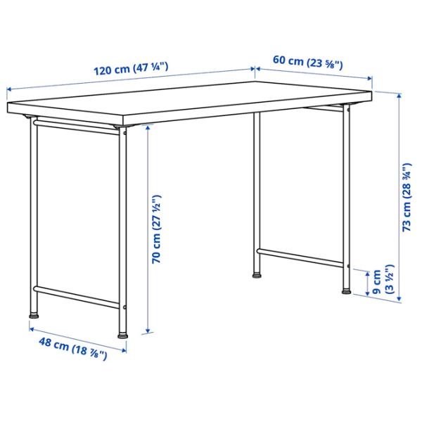 Офисный стол Ikea Lagkapten/Spand ДСП/ Антрацит photo 2