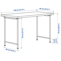 Masă de birou Ikea Lagkapten/Spand PAL/ Anthracite photo 2