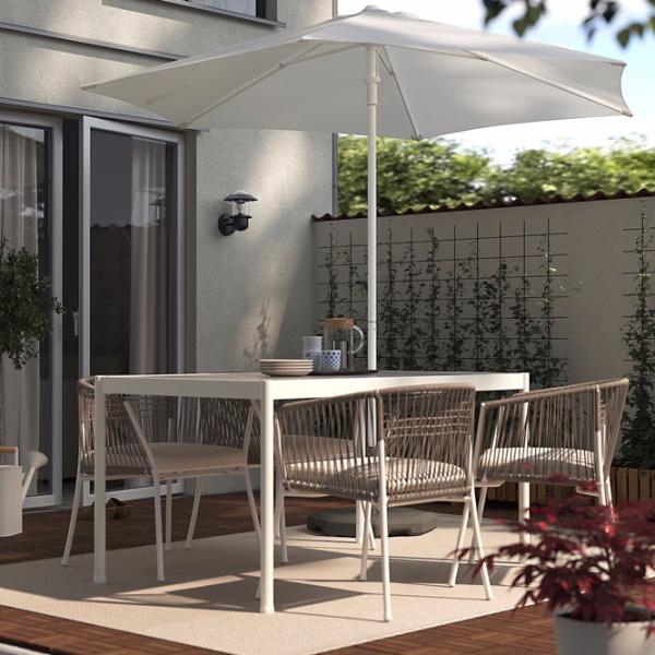 Зонт садовый Ikea Hogon  Белый photo 6