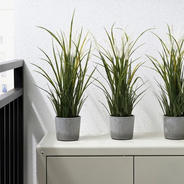Ghiveci pentru flori Ikea Boysenbar Gray / Ciment / Pe pervaz photo 4