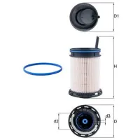 Filtru combustibil Mahle KX 494D 103 mm photo 5