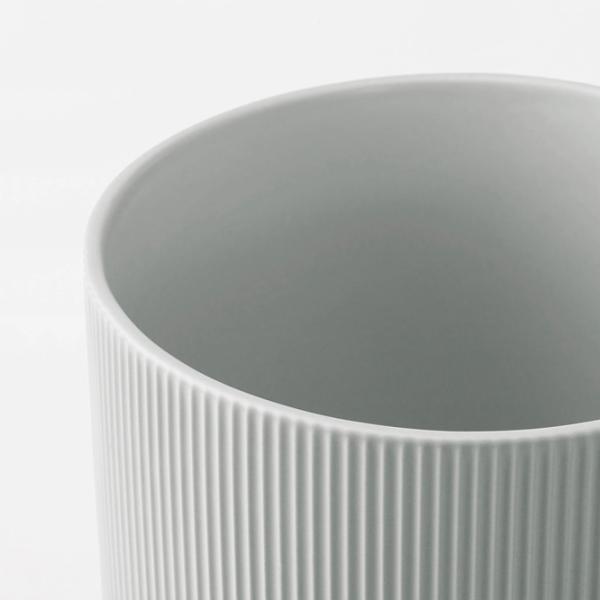 Ghiveci pentru flori Ikea Gradvis Gray / Ceramică / Pe pervaz photo 2