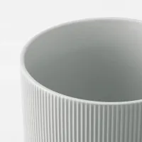 Ghiveci pentru flori Ikea Gradvis Gray / Ceramică / Pe pervaz photo 2