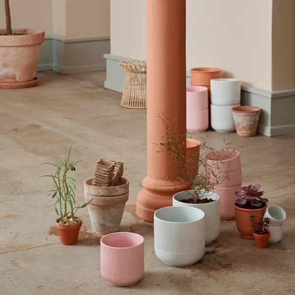 Ghiveci pentru flori Ikea Gradvis Gray / Ceramică / Pe pervaz photo 5