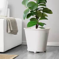 Ghiveci pentru flori Ikea Ps Fejo White / Plastic / Pe pervaz photo 5