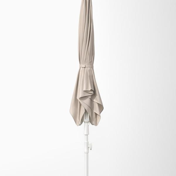 Зонт садовый Ikea Tveto White Бежевый photo 2