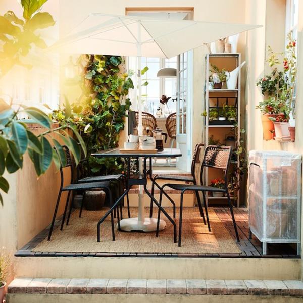 Зонт садовый Ikea Tveto White Бежевый photo 5