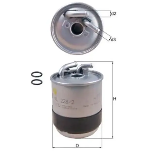 Filtru combustibil Mahle KL 228/2D 10 mm photo 5 Filtru combustibil Mahle KL 228/2D 10 mm photo 5