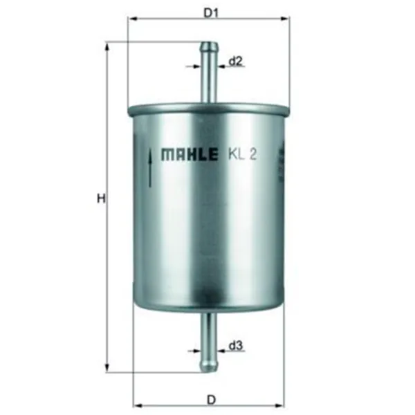Filtru combustibil Mahle KL 2 75 mm photo 4