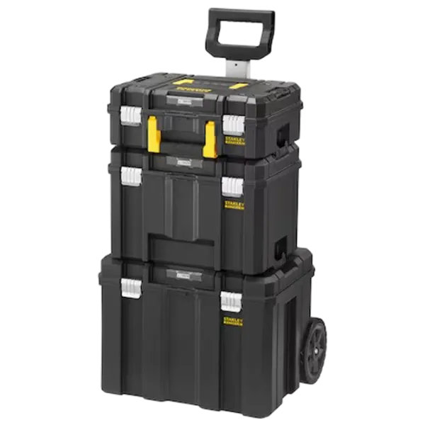 Ящик для инструментов на колесах Stanley PRO-STACK 3 шт. Пластик photo 1 Ящик для инструментов на колесах Stanley PRO-STACK 3 шт. Пластик photo 1