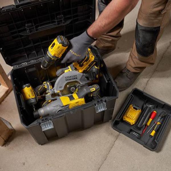 Ящик для инструментов на колесах Stanley PRO-STACK 3 шт. Пластик photo 3 Ящик для инструментов на колесах Stanley PRO-STACK 3 шт. Пластик photo 3