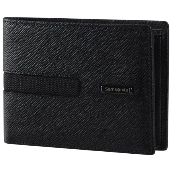 Portmoneu pentru bărbați Samsonite Relyon SLG Piele naturală / Black photo 1