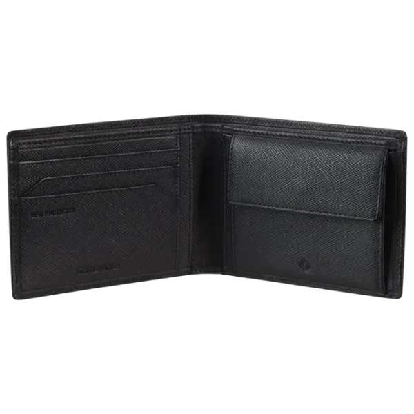 Portmoneu pentru bărbați Samsonite Relyon SLG Piele naturală / Black photo 3