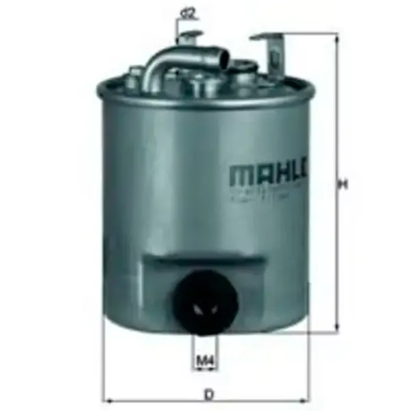 Filtru combustibil Mahle KL 195 10 mm photo 4 Filtru combustibil Mahle KL 195 10 mm photo 4
