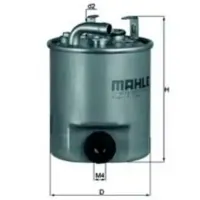 Filtru combustibil Mahle KL 195 10 mm photo 4