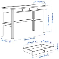 Masă de birou Ikea Hemnes PAL/ Stejar Sonoma photo 7