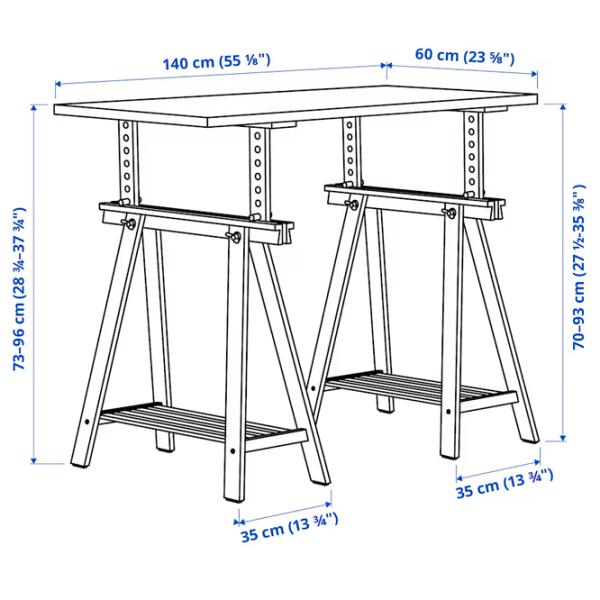 Masă de birou Ikea Lagkapten/Mittback PAL/ Anthracite photo 8