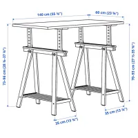 Masă de birou Ikea Lagkapten/Mittback PAL/ Anthracite photo 8