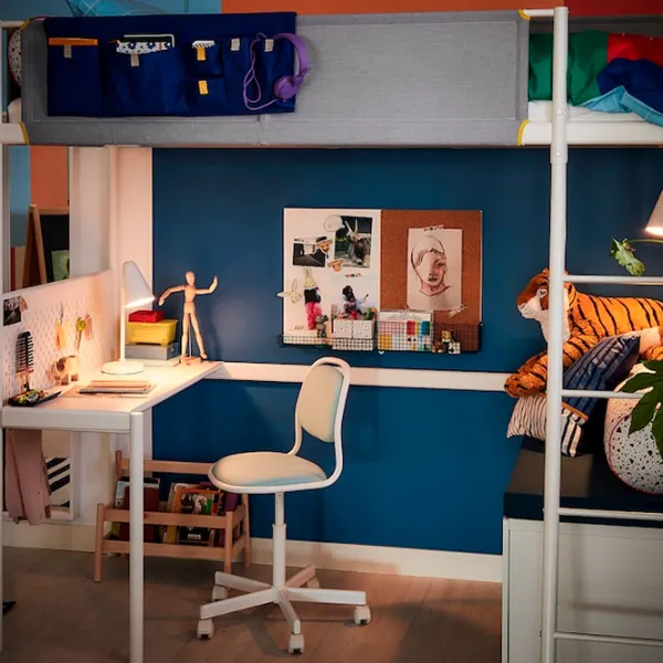 Masă de birou Ikea Vitval Metal/ White photo 4