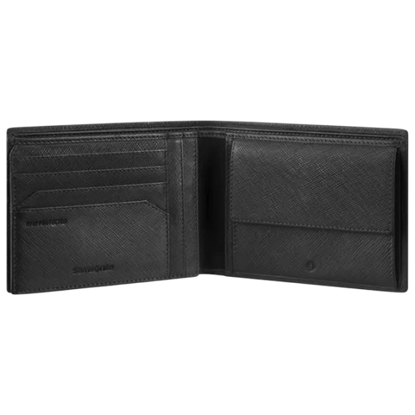 Portmoneu pentru bărbați Samsonite Relyon SLG Piele naturală / Black photo 4 Portmoneu pentru bărbați Samsonite Relyon SLG Piele naturală / Black photo 4