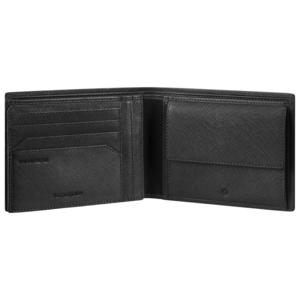 Portmoneu pentru bărbați Samsonite Relyon SLG Piele naturală / Black photo 4 Portmoneu pentru bărbați Samsonite Relyon SLG Piele naturală / Black photo 4