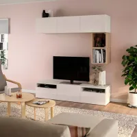 Гостиная Ikea Besta/Eket Модульная / White photo 3