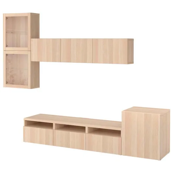 Living Ikea Besta Modulară / Stejar alb photo 1 Living Ikea Besta Modulară / Stejar alb photo 1