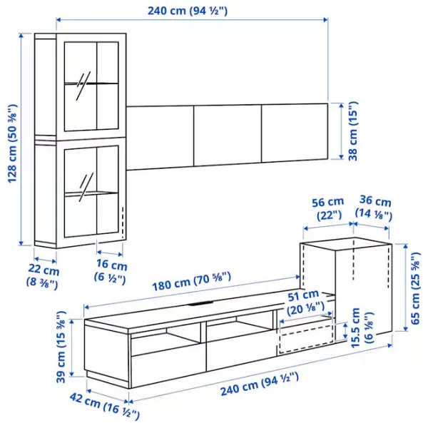Living Ikea Besta Modulară / Stejar alb photo 10 Living Ikea Besta Modulară / Stejar alb photo 10