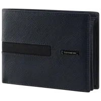 Кошелек для мужчин Samsonite Relyon SLG Натуральная кожа / Тёмно синий