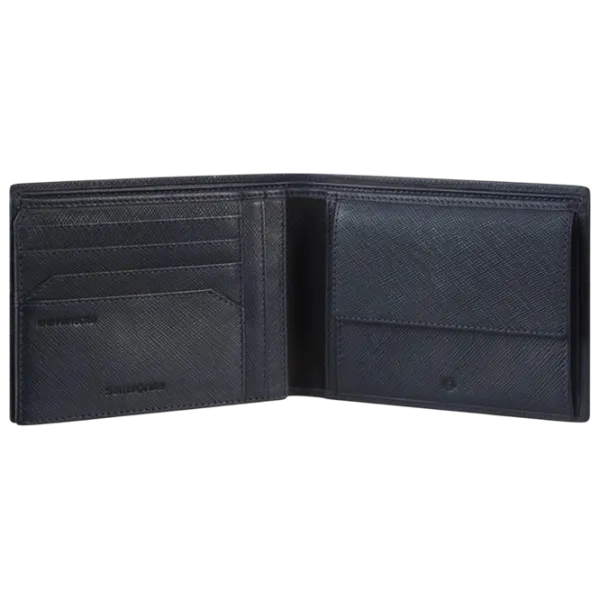 Portmoneu pentru bărbați Samsonite Relyon SLG Piele naturală / Dark Blue photo 3 Portmoneu pentru bărbați Samsonite Relyon SLG Piele naturală / Dark Blue photo 3