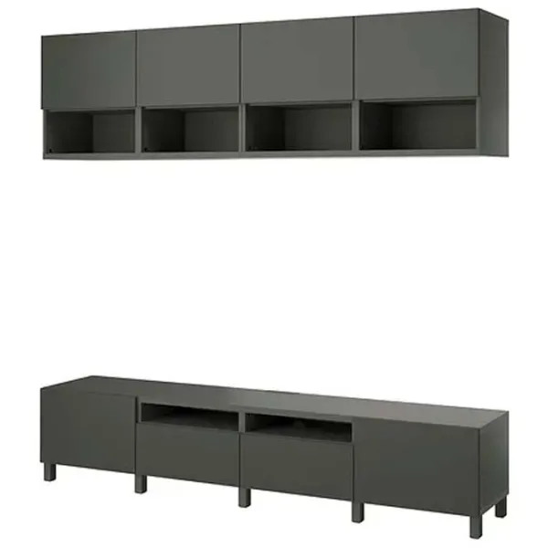 Living Ikea Besta/Lappviken/Stubbarp Modulară / Dark grey photo 1 Living Ikea Besta/Lappviken/Stubbarp Modulară / Dark grey photo 1