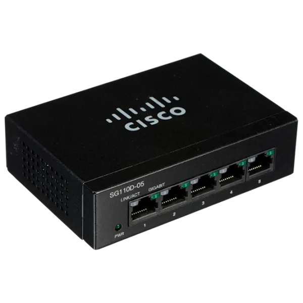 Коммутатор Cisco SG110D-05 Черный photo 1