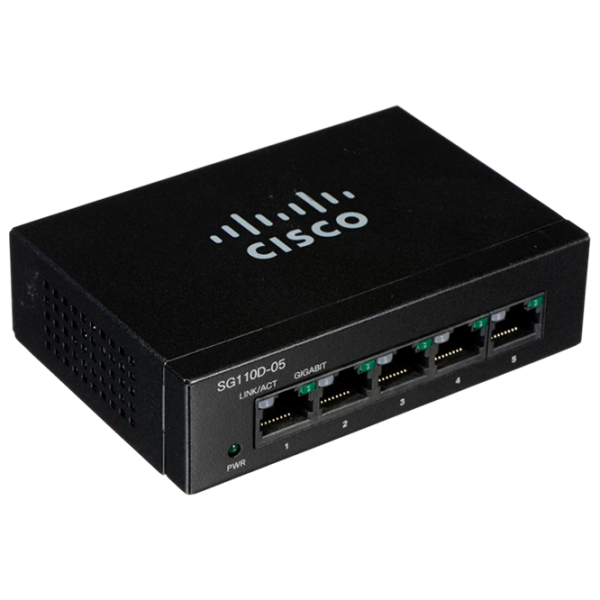 Коммутатор Cisco SG110D-05 Черный photo 1
