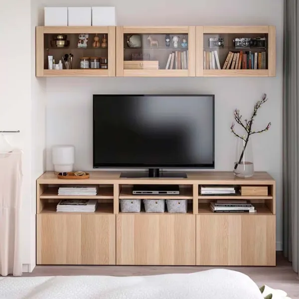 Гостиная Ikea Besta/Lappviken Модульная / Белый дуб photo 7 Гостиная Ikea Besta/Lappviken Модульная / Белый дуб photo 7