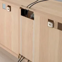 Living Ikea Besta/Lappviken Modulară / Stejar alb photo 8